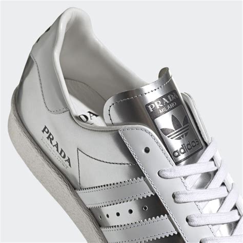 prada x adidas superstar silver metallic|Prada x Adidas Superstar silver.